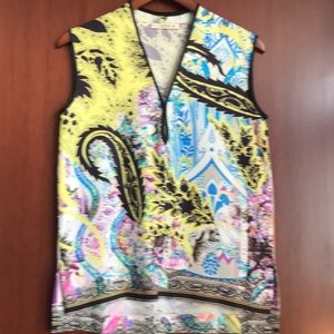 Silk sleeveless ETRO colorful blouse